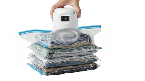 Bomba para comprimir al vacío + 5 bolsas